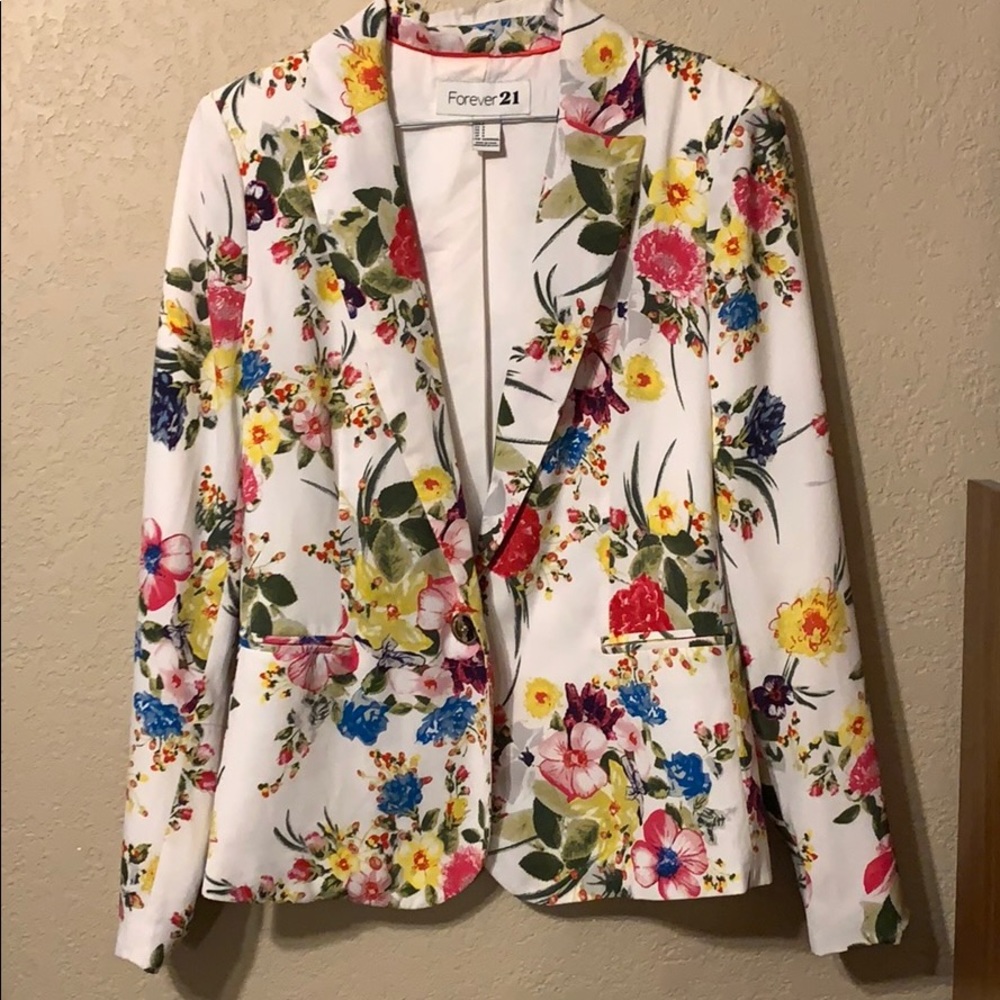 Forever 21 Floral Blazer